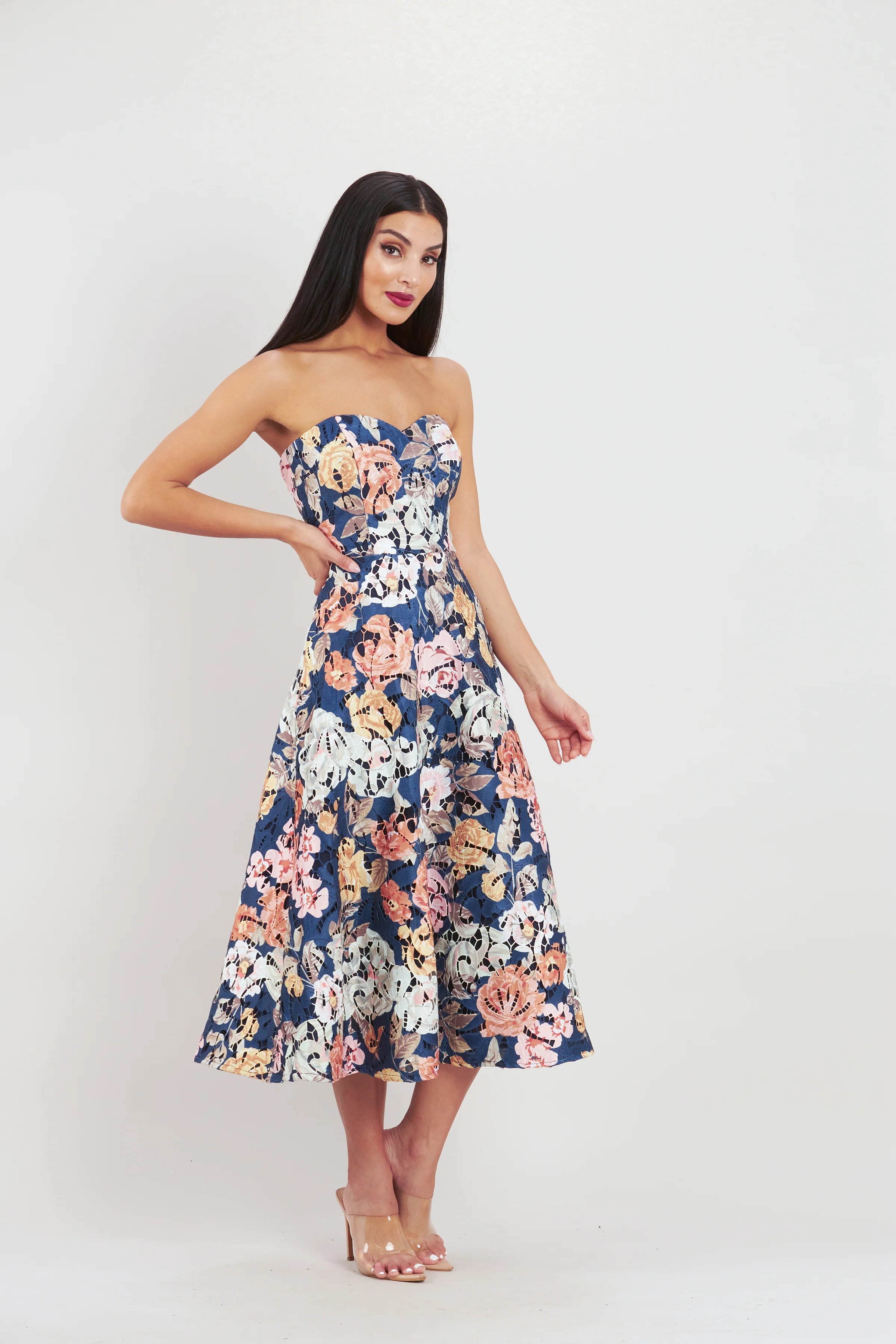 Delilah Strapless Dress by Romance The Label